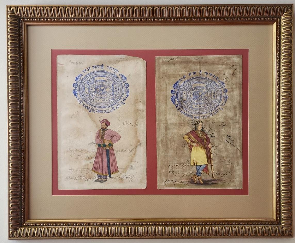 Antiguos registro con retratos indios